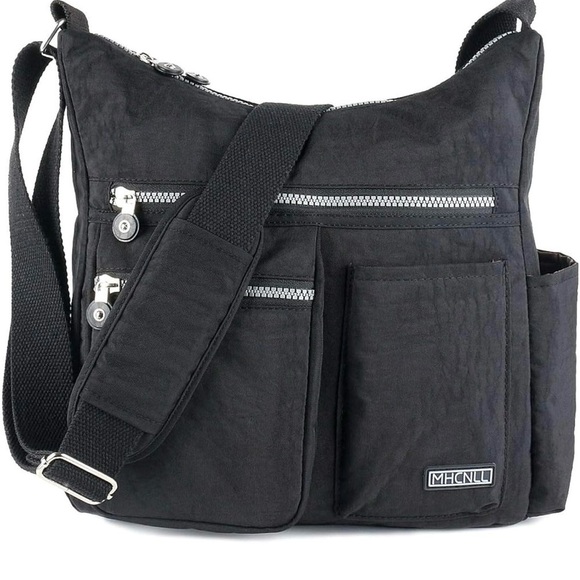 Handbags - NWT- Mhcnll Black Crossbody Bag with Multiple Pockets